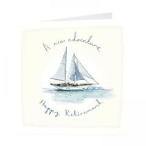 A new adventure. Happy retirement card