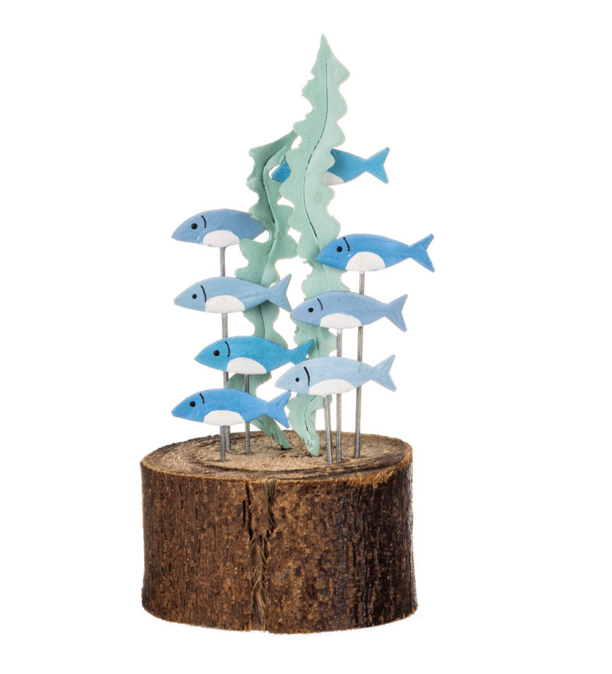 Under the sea blues fish ornament by Shoeless Joe.