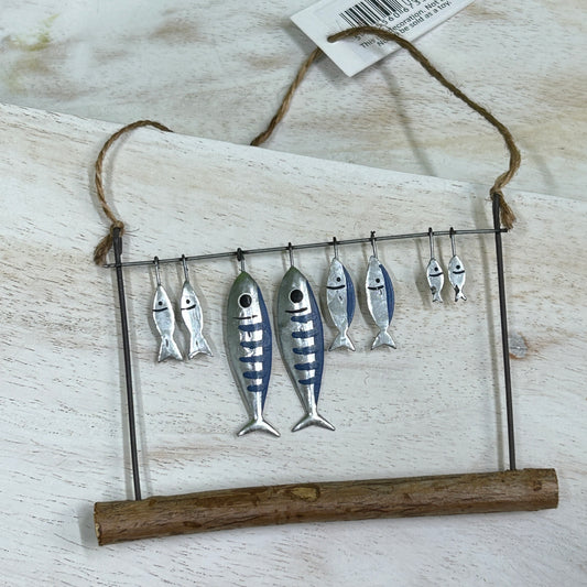Hanging fish drying ornament