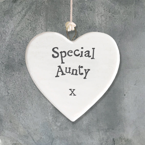 Special Aunty small ceramic heart by East of India