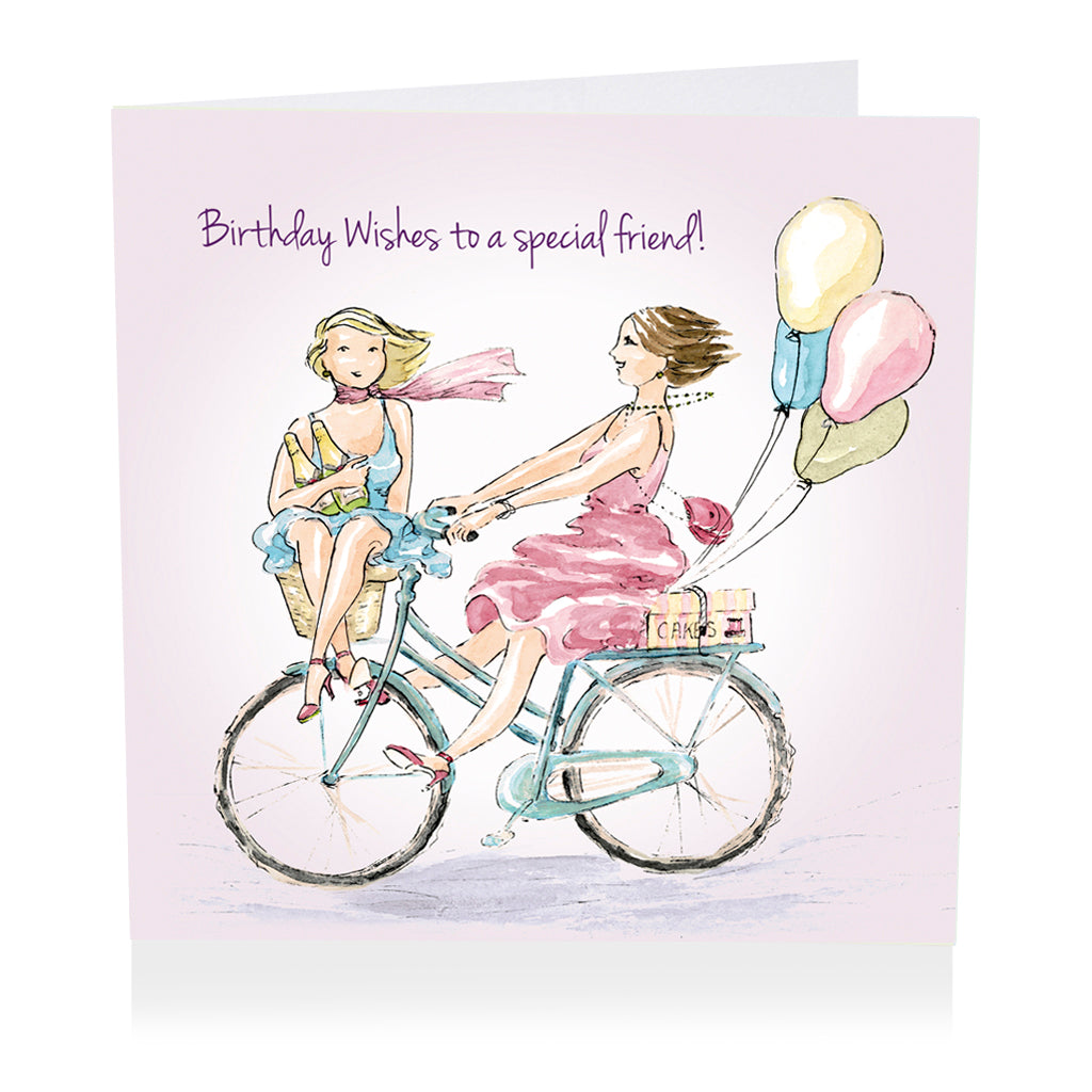 Card- Birthday wishes to a special friend .