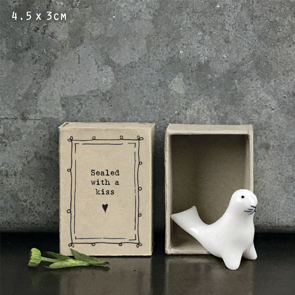 Matchbox seal- sealed with a kiss