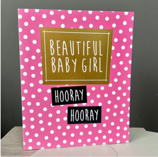 Beautiful baby girl card