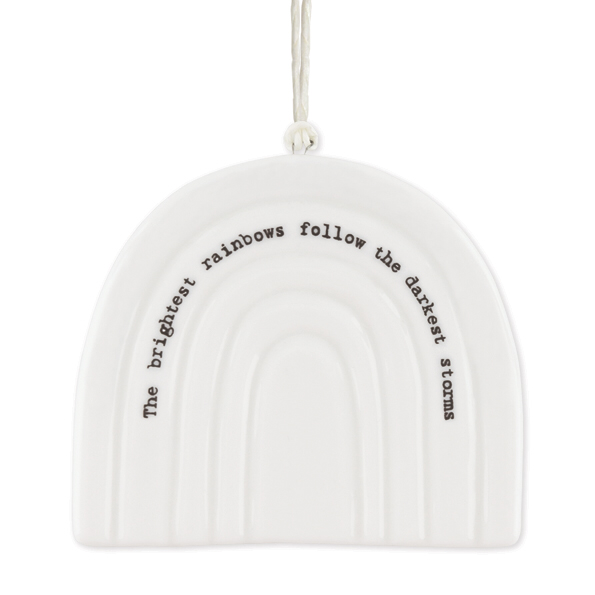 East of India ‘The Brightest Rainbows’ Rainbow Porcelain Hanger