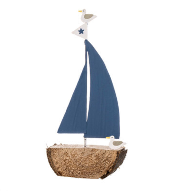 Mini boat ornament by Shoeless Joe