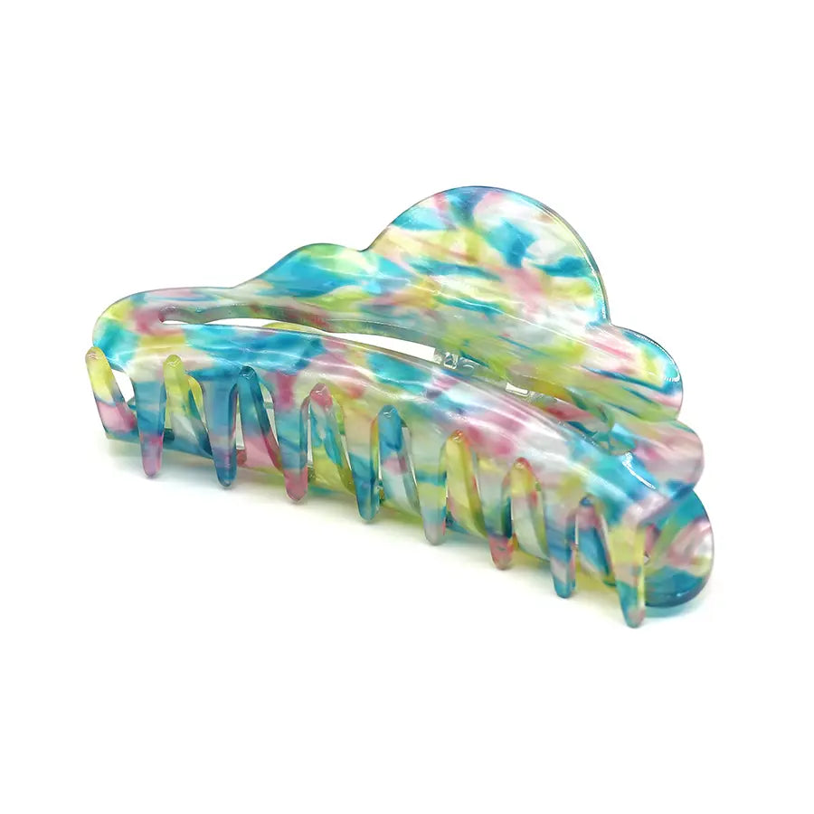 Mermaid mix scalloped claw hair clip