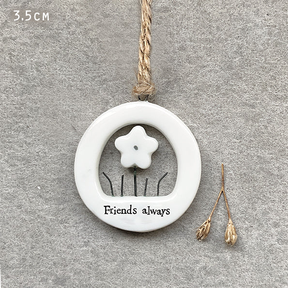 Flower Cut out hanger-Friends always
