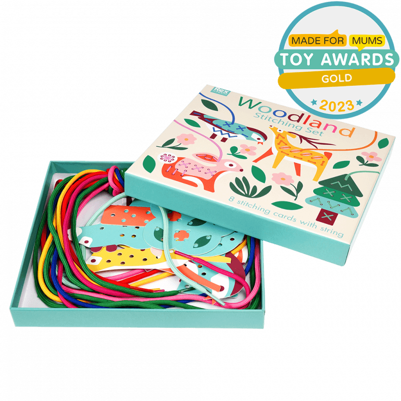 Woodland Children's cardboard stitching kit