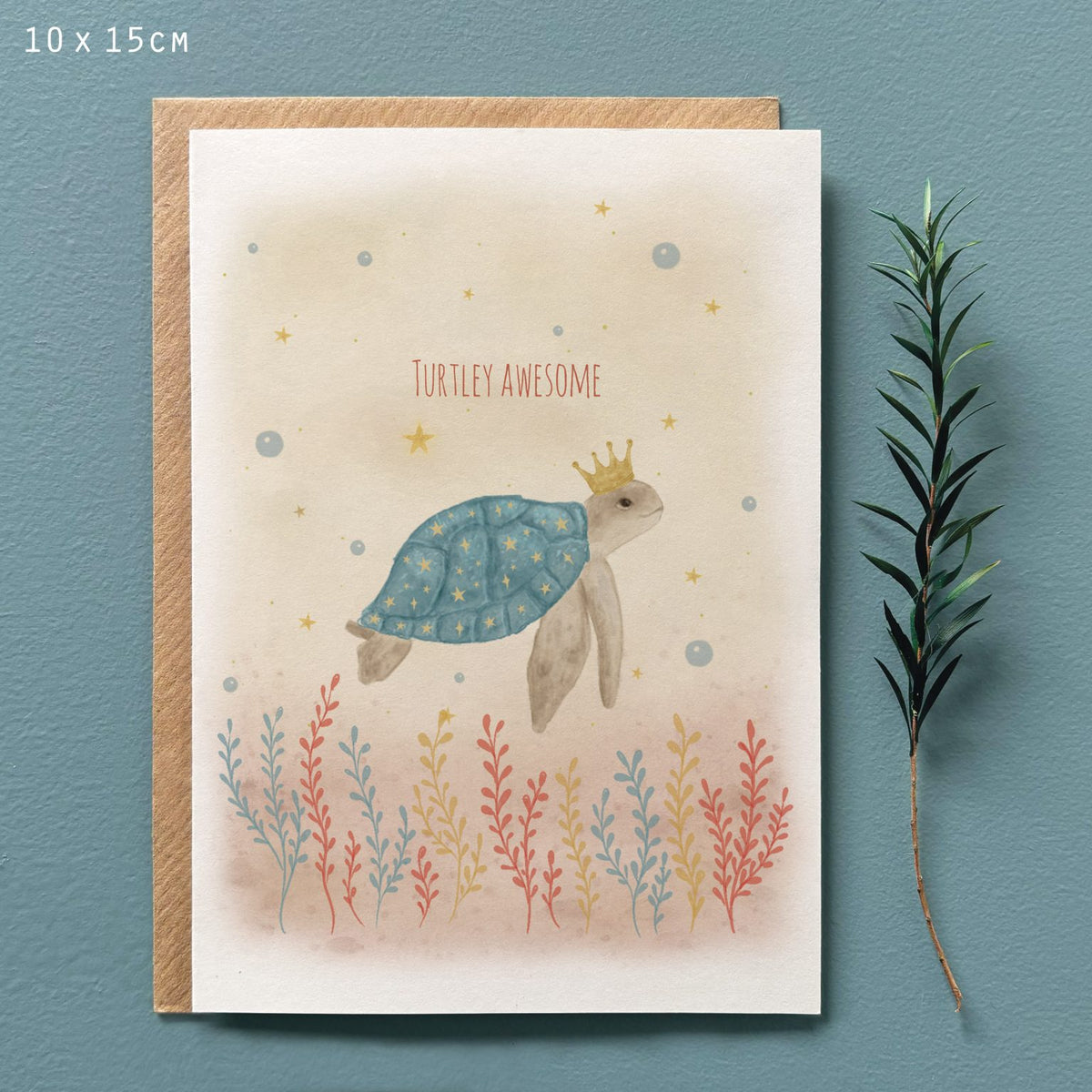 Sealife card-Turtley awesome