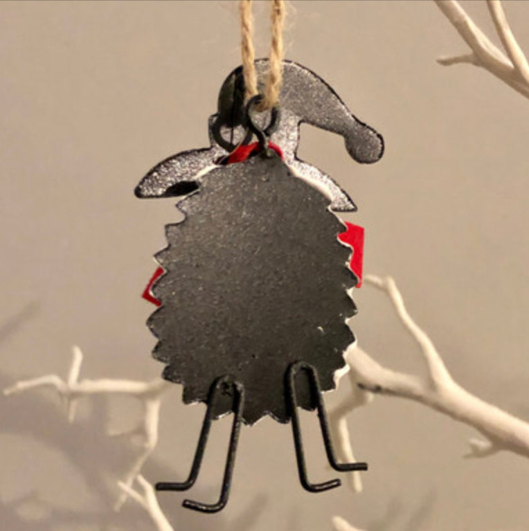 Sheep hanging decoration. All I want for Christmas is ewe. Christmas decoration by Shoeless Joe