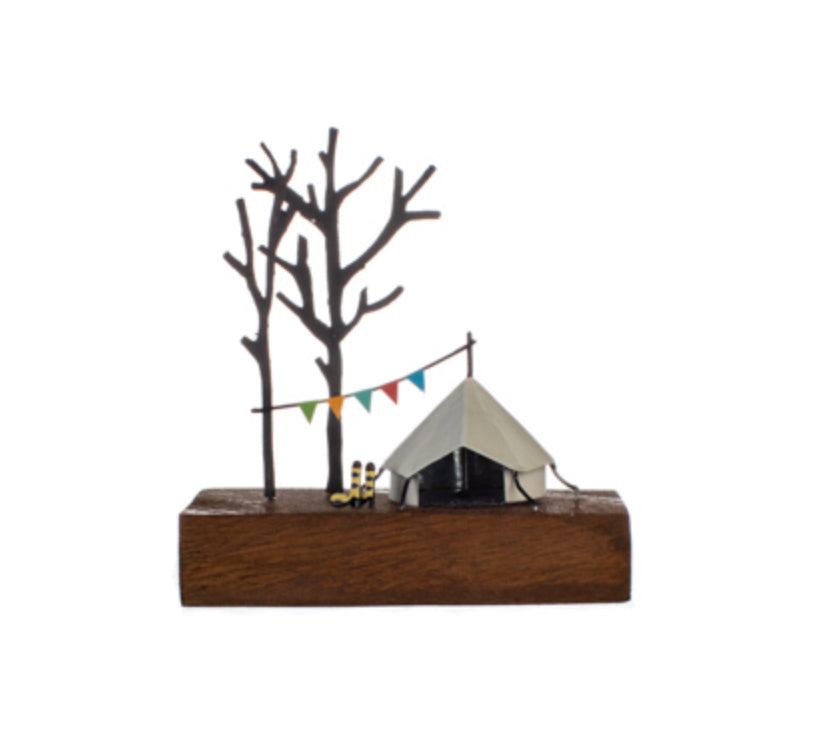 Festival tent standing ornament by Shoeless Joe