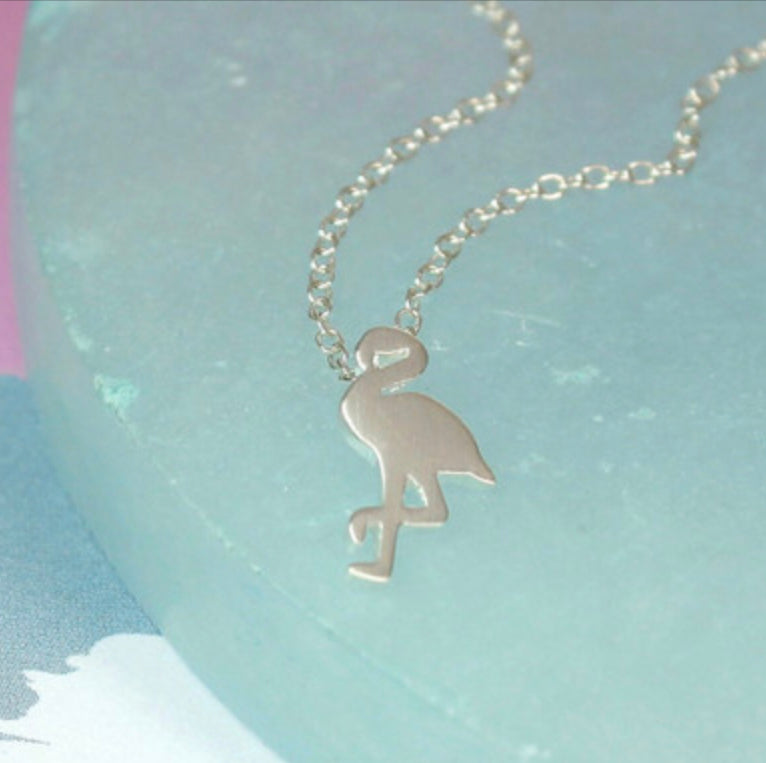 Sterling Silver Flamingo Necklace