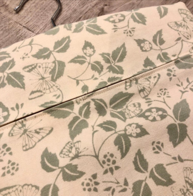 Fabric peg bag handmade by Stella’s stitchcraft.
