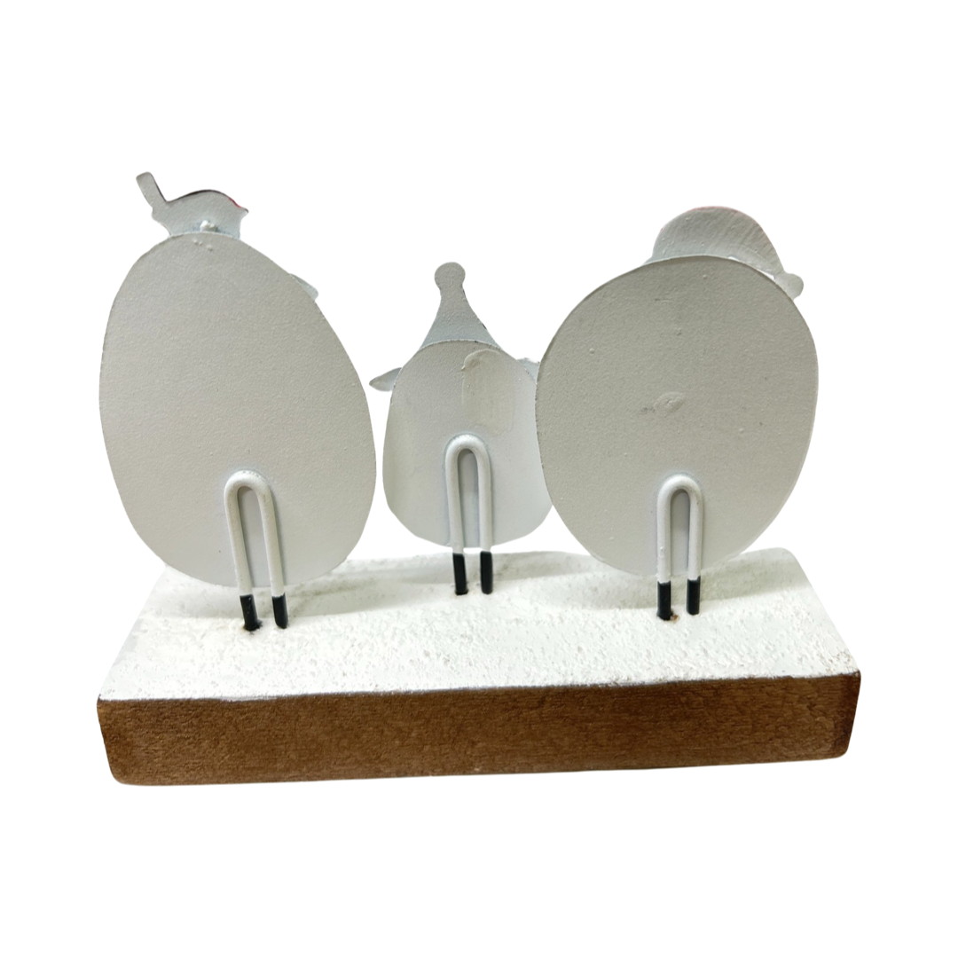 Three Christmas sheep ornament