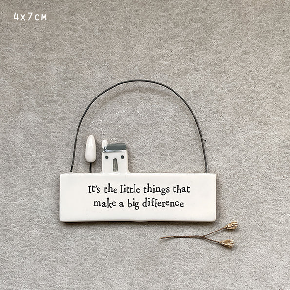 Small Hanging scene-It’s the little things that make a big difference.