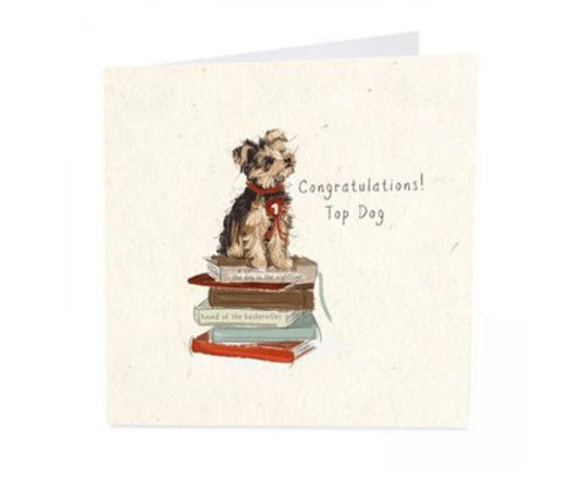 Congratulations top dog . Card by art beat