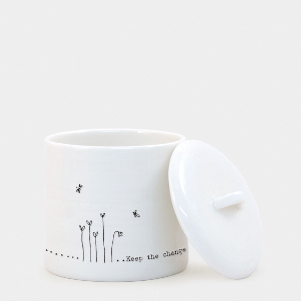 Wobbly lidded pot-Keep the change by East of India