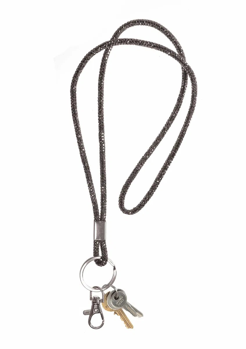Rolled Lanyard strap with Ring & Clip - Hemmatite