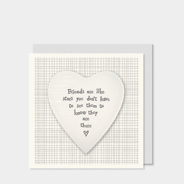 East of India coaster card Friends are like stars