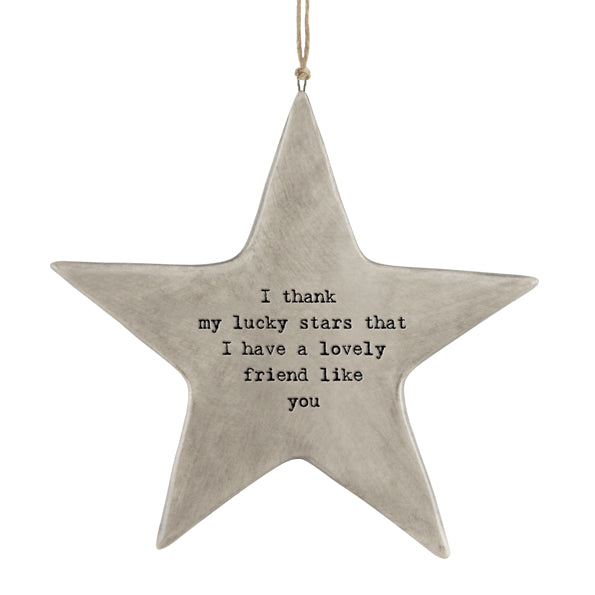 I thank my lucky stars that I have a lovely friend like you. East of India star.