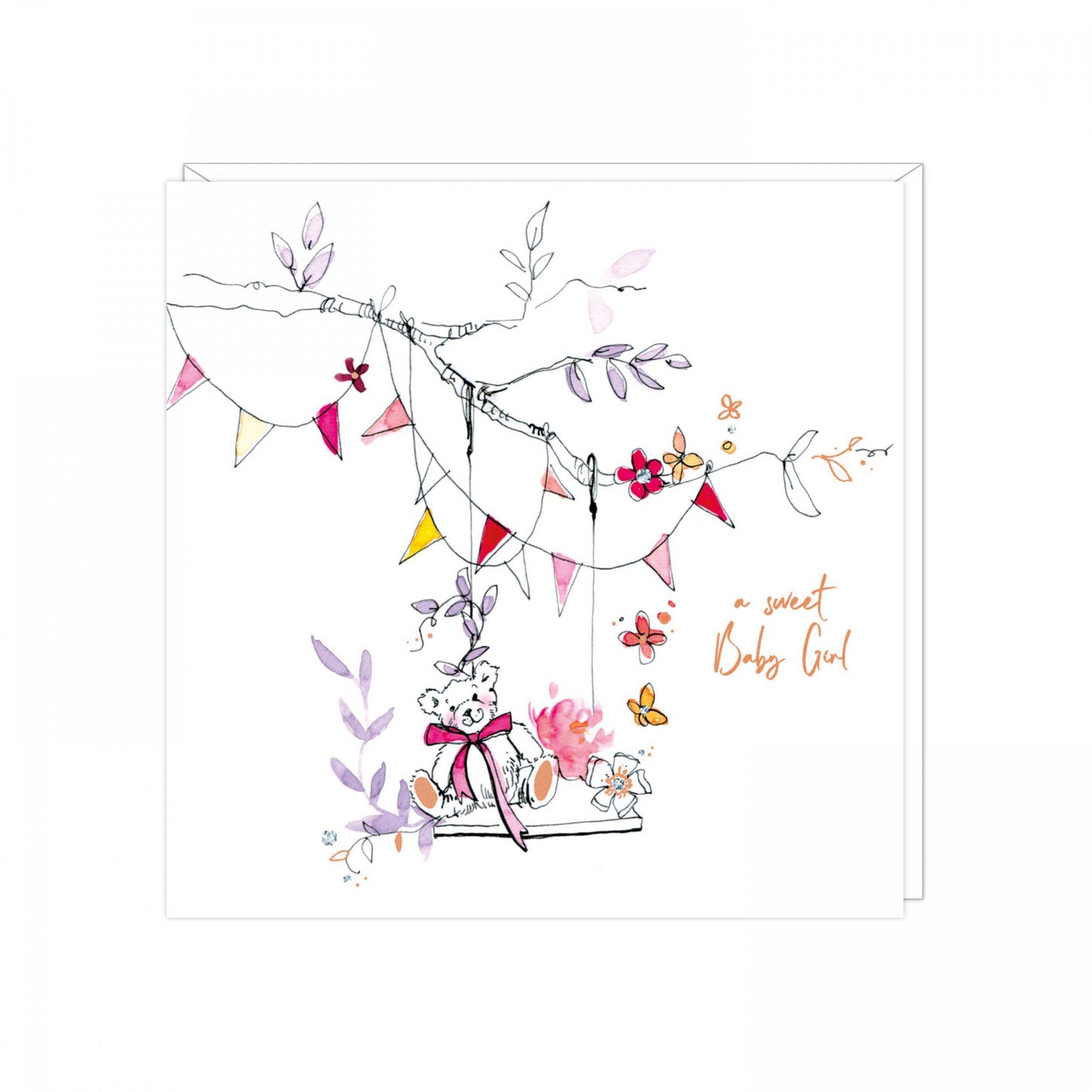 Sweet baby girl- new baby card