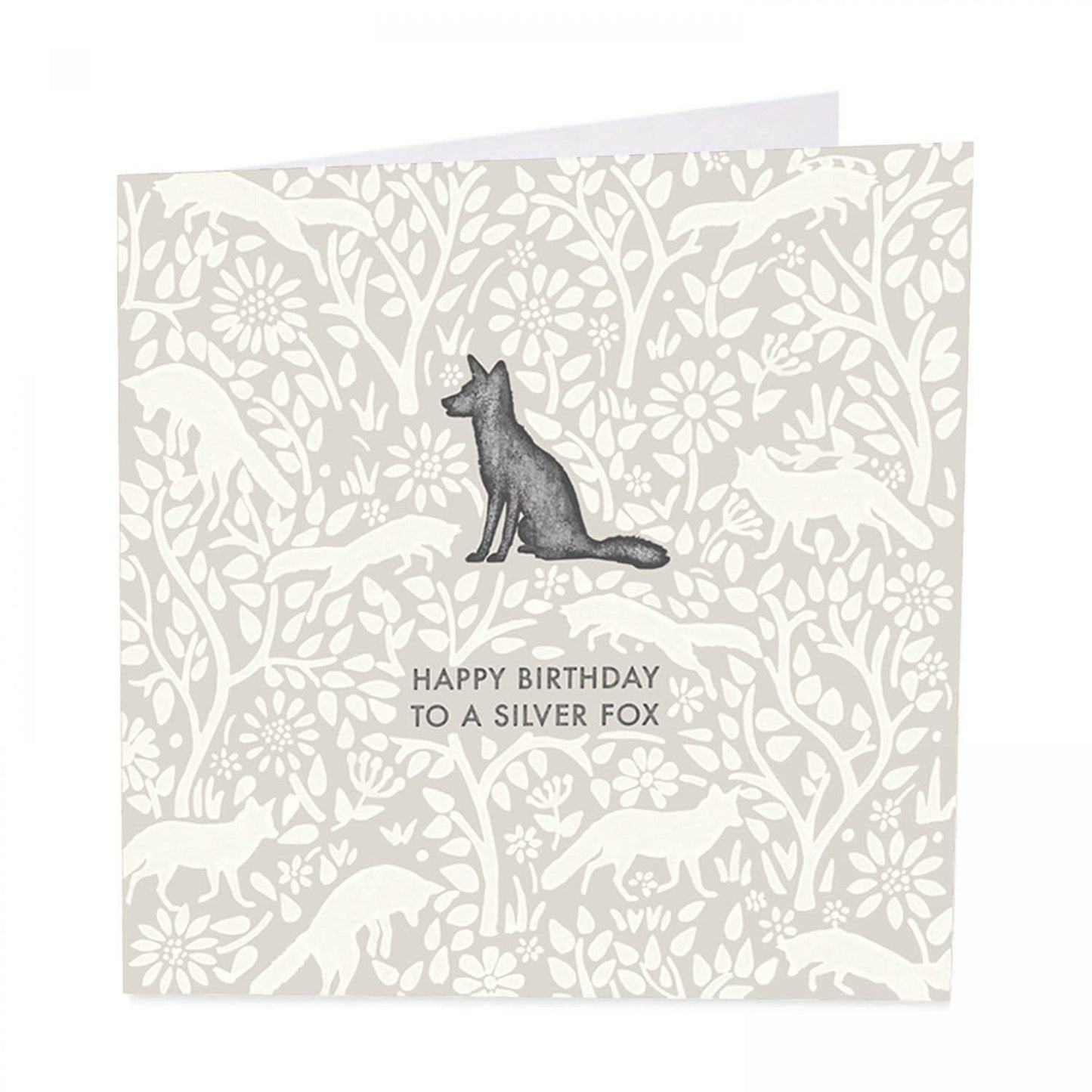 Silver Fox birthday card