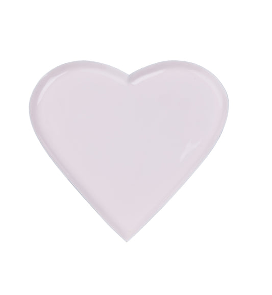 Pastel Pink Heart Tray 20cm