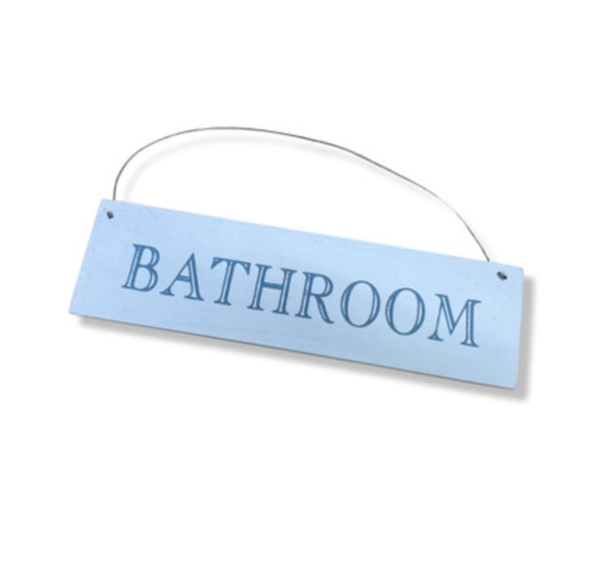 Bathroom sign by Shoeless Joe