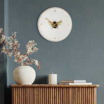 12'' Bee In Bloom Wall Clock by Thomas Kent clocks