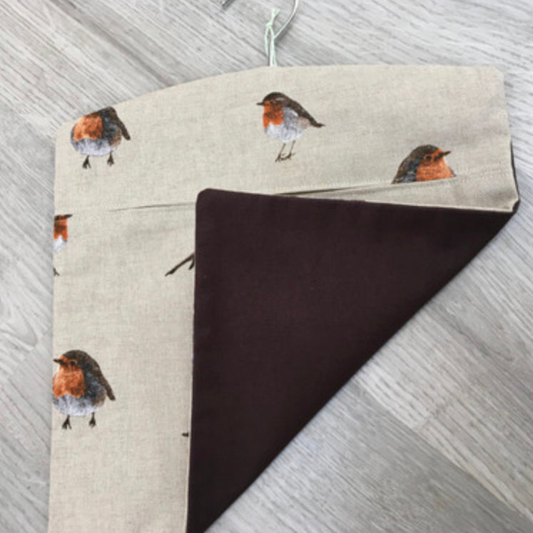 Fabric peg bag handmade by Stella’s stitchcraft.