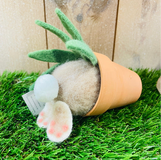 Plant pot bunny, Easter ornament by Shoeless Joe