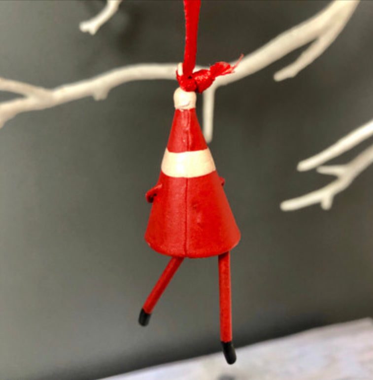 Mini Santa Christmas tree decoration by Shoeless Joe