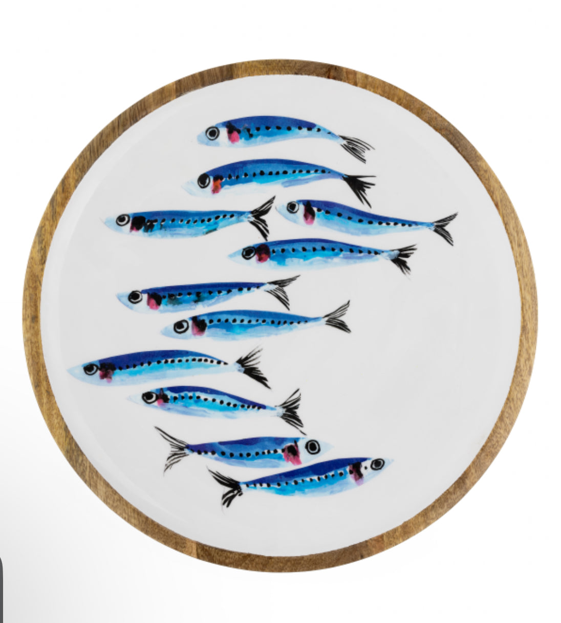 Large sardine design Mango wood tray
