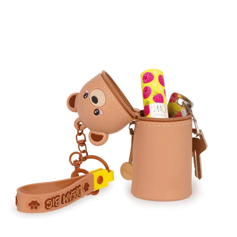 Bear Coin Purse with Key Ring - Mini Kawaii