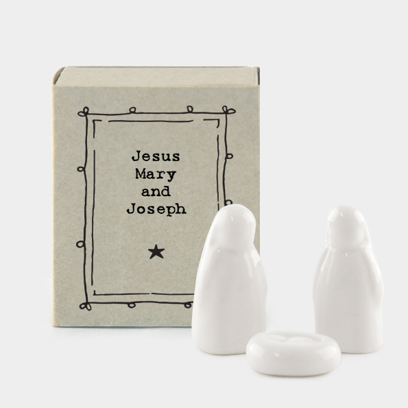 Matchbox mini nativity set. Jesus Mary & Joseph