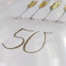 50th Birthday card. Celebrate every moment .