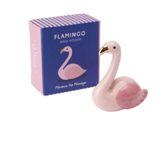 Flamingo ceramic ring holder