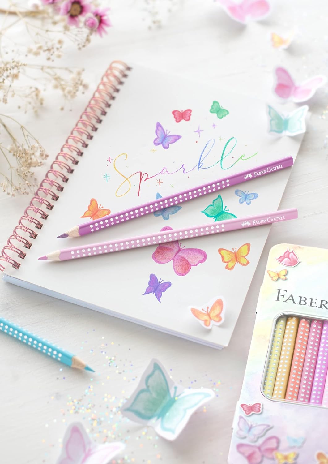 Faber -Castell Sparkel pastel colouring pencils