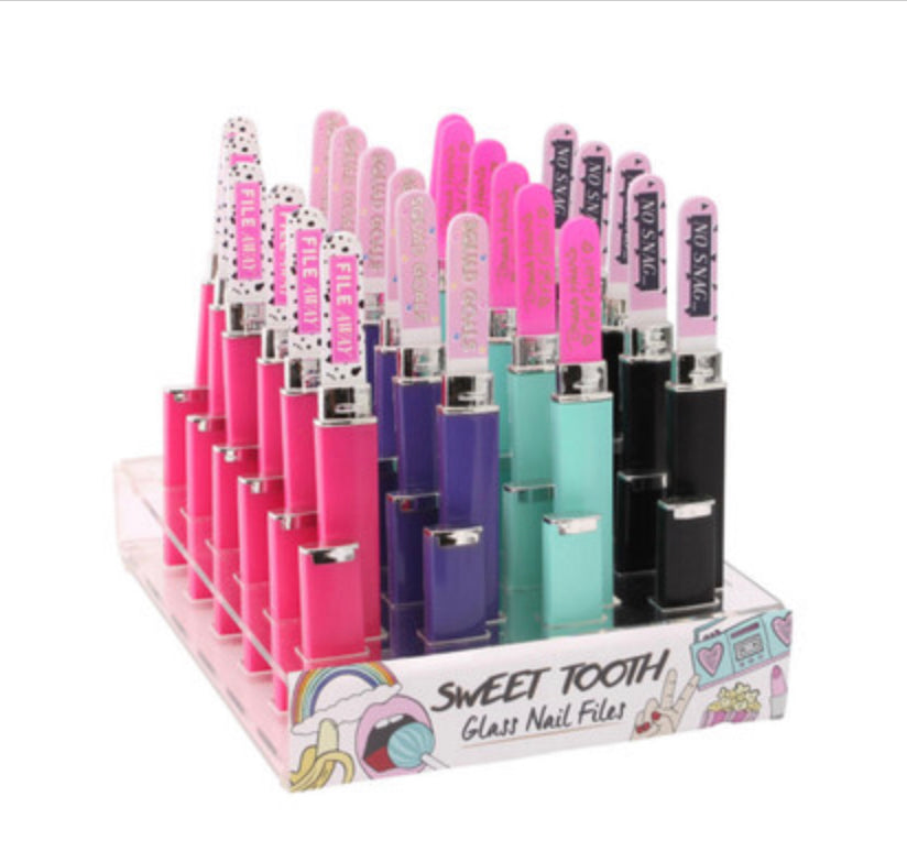 Glass nail file, File away, squad goals, break hearts not nails & no snag