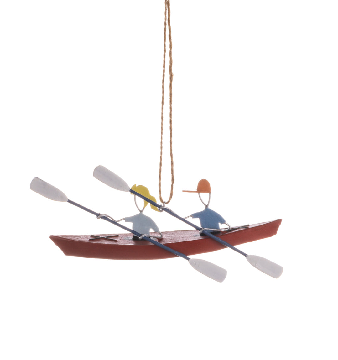 Double Kayak hanging decoration by Shoeless Joe