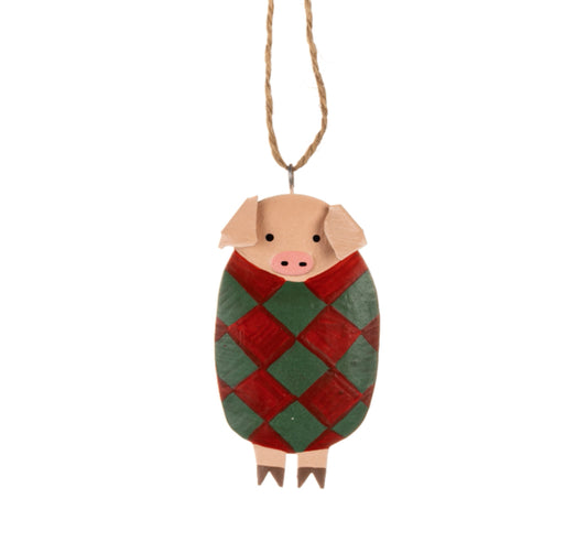Pig in a blanket Christmas tree decoration by shoeless joe