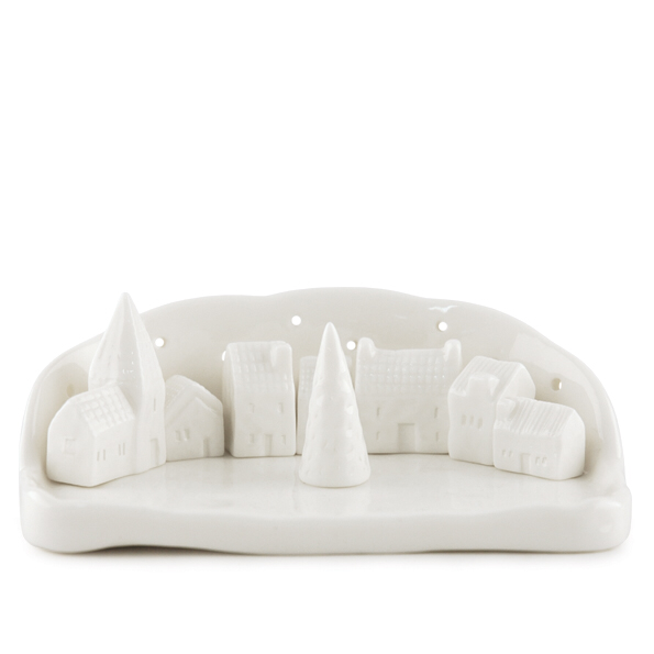 Ceramic little Christmas village by East of India