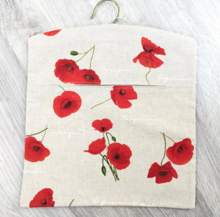 Fabric peg bag handmade by Stella’s stitchcraft.