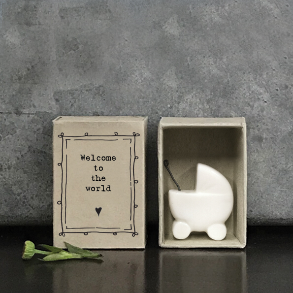 Welcome to the world. Ceramic matchbox keepsakes by East of India
