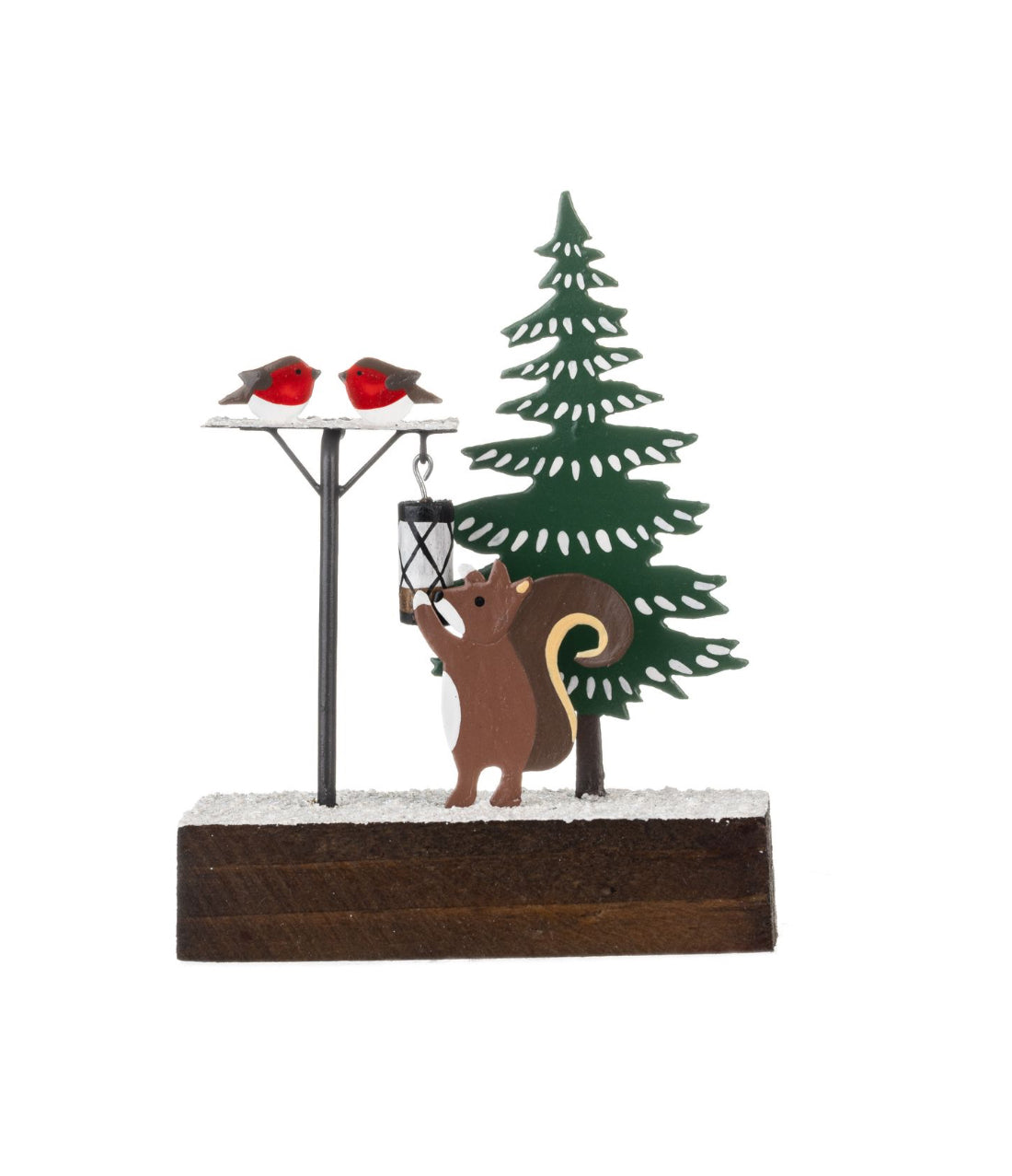 Squirrel nut theif Christmas standing ornament
