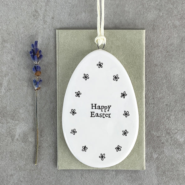 Porcelain egg- Happy Easter