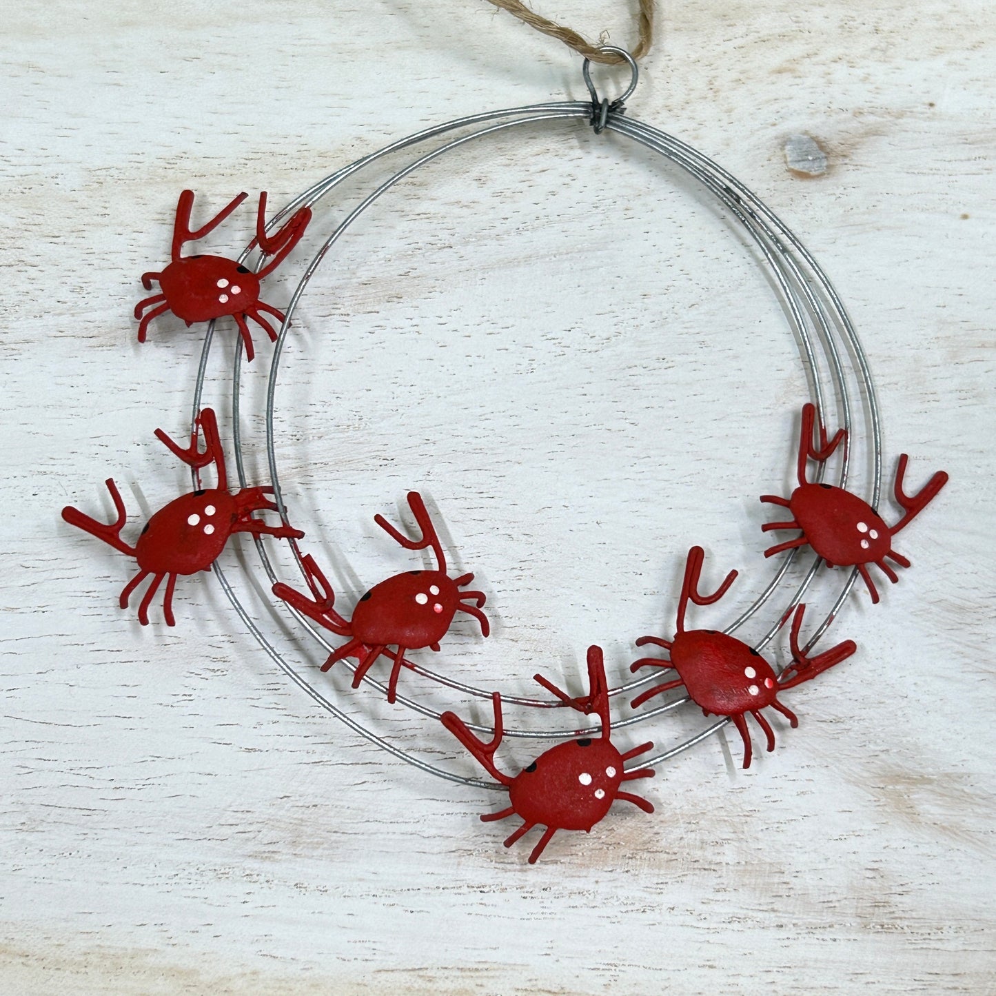 Mini crab ring hanging decoration