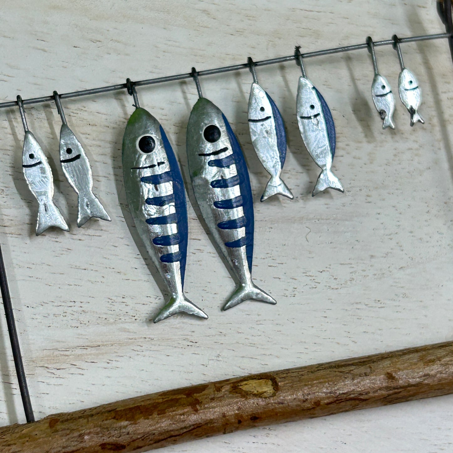 Hanging fish drying ornament