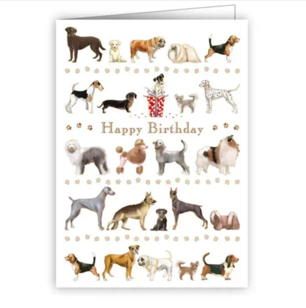 Happy Birthday Dog Breed Mini Card
