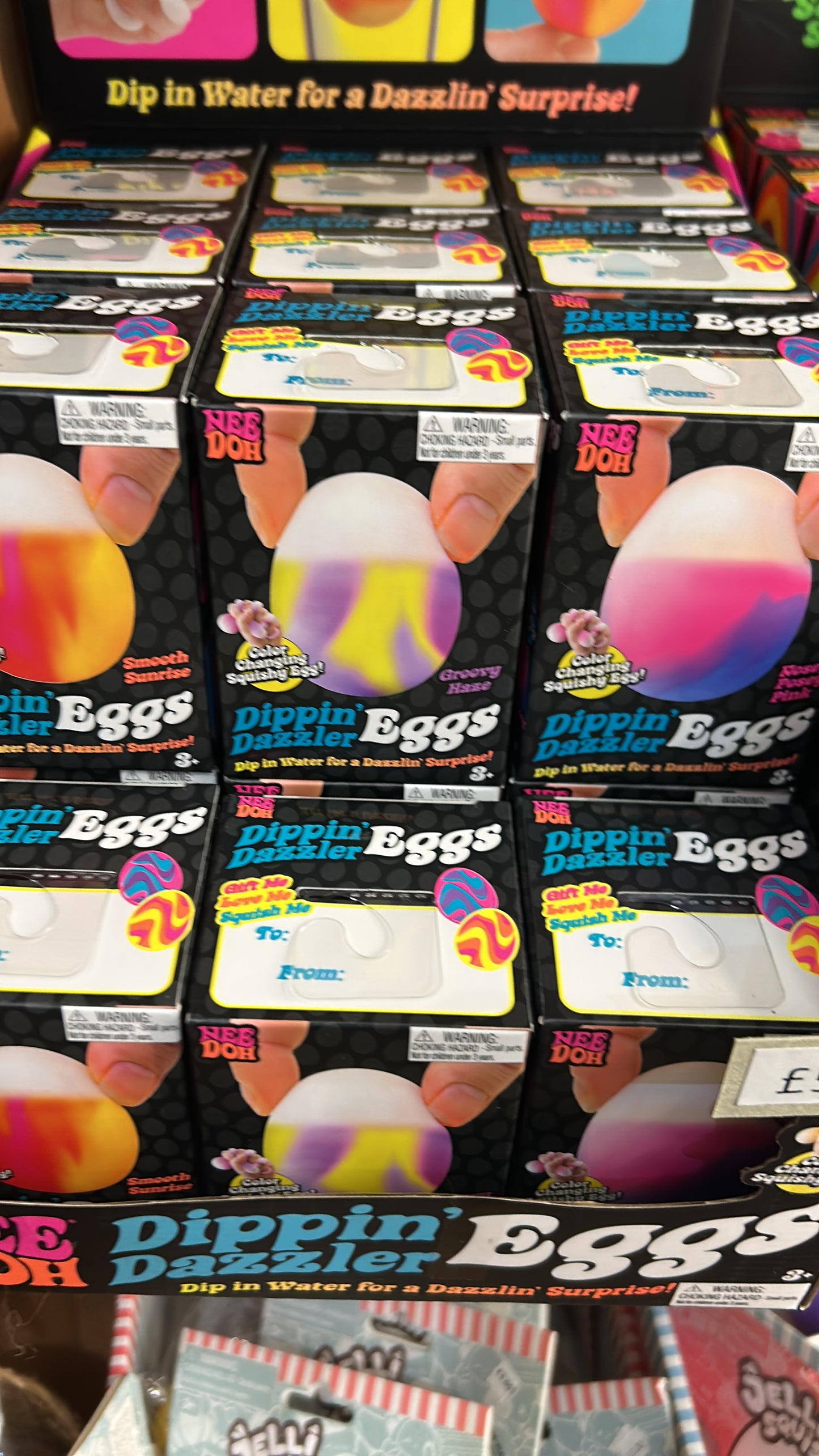 NeeDoh Dippin' Dazzler Eggs- Colour Changing Egg Easter Fidget Toy
